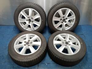 ★8-8.5分山★20年製★ ダンロップWINTER MAXX WM03 195/55R15　BORBET 15×6.5J +35 5H-100 4本セット スタッドレス 外車用　A1301