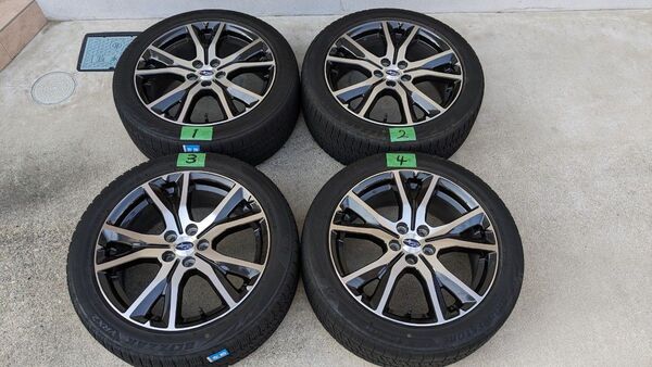 スバル純正 17インチ アルミホイール4本セット