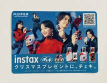 非売品★横浜流星『instax』チェキ 2023年クリスマス【販促用ポップPOP ミニカード トレカ】FUJIFILM富士フィルム 広告CM★大河べらぼう _画像1