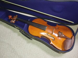 バイオリン メーカー不明　虎杢　4/4サイズ