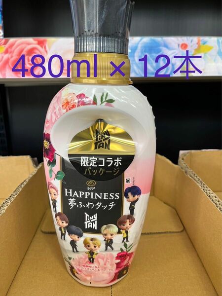 レノア　ハピネス　夢ふわタッチ　ヴェルベットブロッサム&フローラル　480ml×12本　TinyTAN限定コラボパッケージ