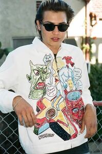 supreme daniel johnston ジャケット white XL シュプリーム　ダニエル　ジョンストン　jacket コラボ　ワークジャケット