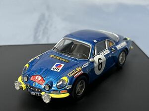  Trofeu made alpine Renault A110 1600S 1972 year Monte Carlo Rally #6 (1/43)