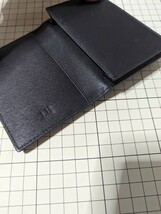 dunhill ダンヒル 本革 レザー 名刺入れ カードケース 黒 ブラック_画像7