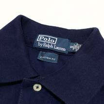 Polo Ralph Lauren ポロ ラルフローレン ビッグポニー ロンドン カスタムフィット ポロシャツ S ネイビー メンズ 海外規格 23-1121_画像5