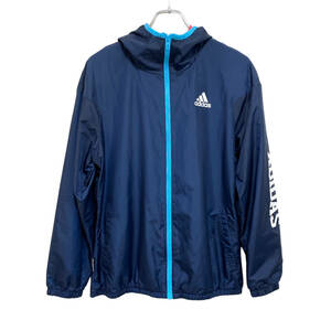 adidas アディダス climastorm ポリエステル ジャケット J/L ネイビー レディース スポーツ ジョギング 23-1212