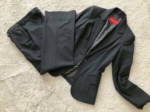 INGNI イング　パンツスーツ　ジャケット　パンツ　セットアップ　黒　ブラック　日本製