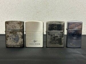 A3　Zippo　ジッポー　4点セット　MILD SEVEN　マイルドセブン　AMERICAN CLASSIC　等　1998年、1999、1997製　等　現状品