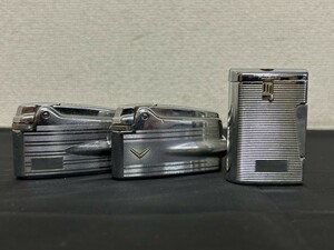 A1　RONSON　ロンソン　3点セット　ガスライター　COMET 500　VARAFLAME　シルバーカラー　現状品