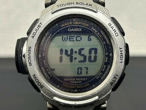 稼動品　希少　A1　CASIO　カシオ　PRW-500TJ　PRO TREK　プロトレック　電波ソーラー　メンズ腕時計　ブランド腕時計　現状品