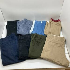 【1円～】メンズパンツ 8点セット SHIPS(シップス) ニコアンド(niko and ...) ZARA RD.Ghost ユニクロ チノ バギー スキニー【中古品】