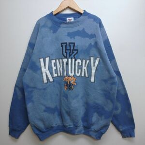 VINTAGE ケンタッキー大学 ワイルドキャッツ TNT ブリーチ加工 スウェット 2XL