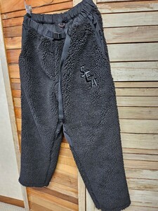 新品 WIND AND SEA NANGA WDS BOA FLEECE PANTS WDS-C-NGA-23-02-02 ナンガ ボア フリース パンツ ブラック 黒 M