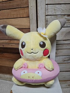 ぬいぐるみ　ピカチュウ(ヤドン) うきわぬいぐるみ 「一番くじ ポケットモンスター ポケモン