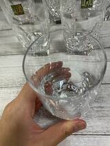HOYA　ホヤ　クリスタル　Desrois タンブラー　グラス　水割り　グラス　６客　①_画像9