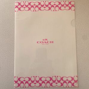 COACH　コーチ　かんぽ生命　クリアファイル　A4