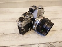 sr1234 016 動作未確認 OLYMPUS OM-1 一眼レフカメラ オリンパス カメラ 一眼レフ フィルムカメラ レンズ 付き 現状品 中古_画像5