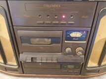 sr1234 112 通電確認のみ COLUMBIA GP-18 卓上ステレオシステムコンポ コロンビア 音響機器 オーディオ オーディオ機器 現状品 中古_画像7