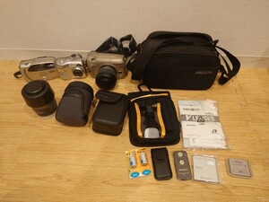 sr1234 140 動作未確認 ミノルタ ニコン デジタルカメラ 3台セット MINOLTA Nikon AF35 COOLPIX 2100 S-100 デジタル一眼 現状品 中古