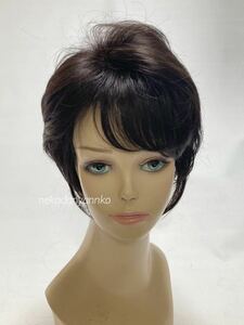  high quality new goods! unused wig wig nature black black color medical care for also * family .... man and woman use heat-resisting Mrs. full wig free shipping 