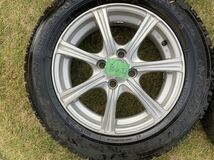 15×5.5J 45 100 7本スポーク&スタッドレス 185/65R15 88Q タイヤ&ホイール4本セット North Trek N3i ノーストレック フリード他 着払い_画像6