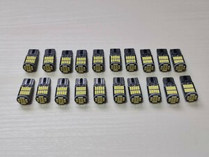 超爆光！T10 led キャンセラー内蔵 ホワイト ポジション スモール ナンバー灯 バックランプ 20個 4014 26SMD /26