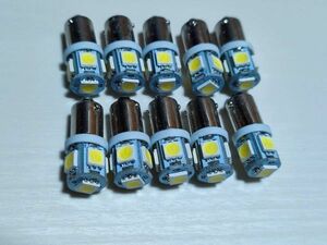 20個 角マーカー用 BA9S 12V 24V LED 電球 ホワイト 白 デコトラ