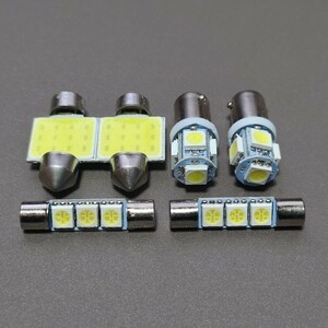 爆光！180/185系 ハイラックスサーフ 純正球交換用 T10 LED ルームランプ ウェッジ 6個セット T10 LED ホワイトトヨタ /b5/ t31/f3