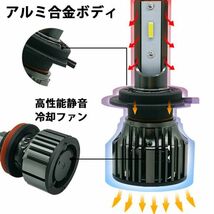 LEDフォグランプ 車検対応 12000LM レモンイエロー H3/H8/H9/H11/H16/HB3/HB4 イエロー 黄色 3000K 2個セット FG240_画像5