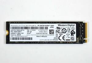 WD M.2 2280 NVMe SSD 256GB /累積使用822時間/健康状態96%/PC SN730/動作確認済み, フォーマット済み/中古品