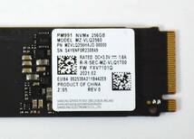 SAMSUNG M.2 2280 NVMe SSD 256GB /累積使用209時間/健康状態99%/PM991/動作確認済み, フォーマット済み/中古品 _画像2