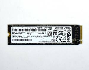 WD M.2 2280 NVMe SSD 256GB /健康状態94%/累積使用2977時間/PC SN730/動作確認済み, フォーマット済み/中古品 /SN3971