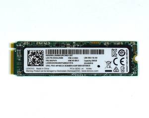 Lenovo M.2 2280 NVMe SSD 256GB /健康状態94%/累積使用5325時間/動作確認済み, フォーマット済み/中古品