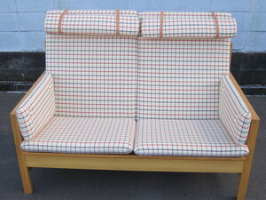 Fredericia company /bo-e*mo-ensen/ 2252 2 seater sofa [ collection preservation Vintage unused goods ]