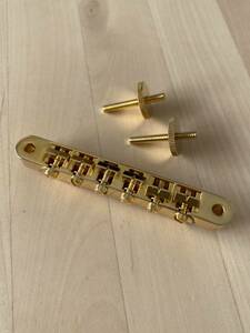 【中古美品】ESP ( イーエスピー ) Tune Matic Bridge Gold w/wire Tune-o-matic