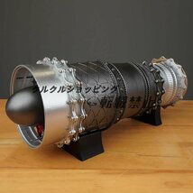 航空機エンジンシミュレーション電気モデル、実行するミニ戦闘機ターボファンエンジンモデルキット、DIY組み立て金属モデルエンジン。_画像2