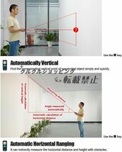 距離測定計 50m測定選択可能 距離測定/面積/体積/連続測定可能 携帯型 コンパクト 操作簡単 DIY 測量機器_画像2