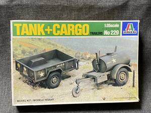 未開封 未使用 プラモデル 未組立 イタレリ ITALERI 1/35 アメリカ軍 燃料タンク＋カーゴトレーラー TANK CARGO NO.229