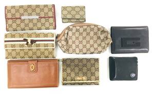 T12/084 GUCCI グッチ GGキャンバス HUNTING WORLD ハンティングワールド 財布セット 8点 財布 長財布 GG柄 GGキャンバス