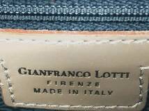 T12/037 GIANFRANCO LOTTI ジャンフランコロッティ ハンドバッグ バニティバッグ ゴールド金具 ブラウン_画像9