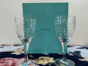 【送料込】TIFFANY＆Co. ティファニー ペアワイングラス 2脚セット クラシック 未使用保管品 プレゼント クリスマス