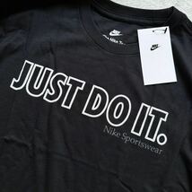 格安送料 Lサイズ 新品 NIKE ナイキ 長袖シャツ ロンT スポーツウェア Tシャツ 黒 ブラック JDI 薄手 ロング メンズ DX2016-010_画像3