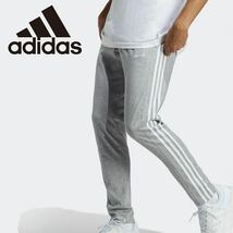 格安送料 Lサイズ 新品 adidas アディダス スウェットパンツ グレー フリース テーパードパンツ スポーツウェア IC0046_画像9