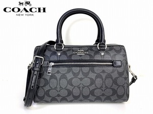 新品★送料無料★ コーチ COACH ラグジュアリー シグネチャー ローワン サッチェル 2Way ショルダーバッグ ハンドバッグ