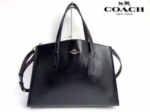 新品同様★送料無料★ コーチ COACH レザー チャーリー キャリーオール 2Way ショルダーバッグ トートバッグ ハンドバッグ