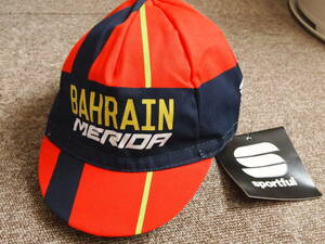 ☆新品未使用 １円スタート スポーツフル sportful サイクルキャップ 赤/紺 フリーサイズ BAHRAIN MERIDA MCLAREN 送料140円☆ 