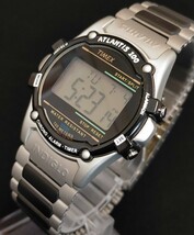 ラスト１点/鉄板タフネスモデル!!【アメリカンデジタルの王道!!新品】TIMEX タイメックス ダイバーズウォッチ メンズ 防水性能100m 銀/黒_画像4