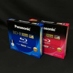 BLg064I 60 未開封 Panasonic Blu-ray 5パック 2点 まとめ BD-RE 50GB 2倍速 BD-R 50GB 4倍速 録画用 タフコート LM-BR50LDH5 LM-BE50DH5A