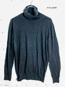 MUJI Ryohin Keikaku Шерстяной свитер с высоким воротником Повседневный Kirei Kirekaji Легко сочетающиеся топы Пуловер