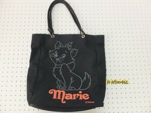 DISNEY ディズニー レディース MARIE マリーちゃんプリント トートバッグ 肩掛け バッグ 黒